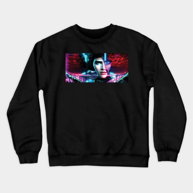 Futuristic scene Crewneck Sweatshirt by Sean Michaels